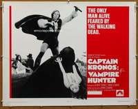 f105 CAPTAIN KRONOS VAMPIRE HUNTER half-sheet movie poster '74 Hammer!