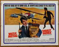 f119 CHARLEY VARRICK half-sheet movie poster '73 Walter Matthau, Don Siegel