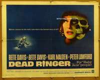 f153 DEAD RINGER half-sheet movie poster '64 Bette Davis, Karl Malden