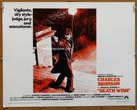 f155 DEATH WISH half-sheet movie poster '74 Charles Bronson, Michael Winner