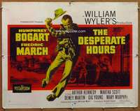 f161 DESPERATE HOURS style A half-sheet movie poster '55 Humphrey Bogart