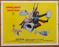 f025 $ half-sheet movie poster '71 Warren Beatty, Goldie Hawn