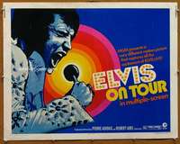 f179 ELVIS ON TOUR half-sheet movie poster '72 classic Elvis Presley image