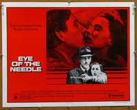 f184 EYE OF THE NEEDLE half-sheet movie poster '81 Donald Sutherland