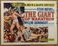 f216 GIANT OF MARATHON style A half-sheet movie poster '60 Steve Reeves