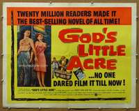f221 GOD'S LITTLE ACRE style A half-sheet movie poster '58 Tina Louise