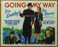 f016 GOING MY WAY half-sheet movie poster '44 Bing Crosby, Rise Stevens