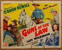 f230 GUNS OF THE LAW half-sheet movie poster '44 Texas Rangers