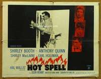 f243 HOT SPELL style B half-sheet movie poster '58 Shirley Booth, Quinn
