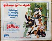 f244 HOTEL PARADISO half-sheet movie poster '66 Guinness, Frazetta art!