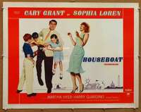 f250 HOUSEBOAT style A half-sheet movie poster '58 Cary Grant, Sophia Loren