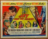 f273 JET OVER THE ATLANTIC half-sheet movie poster '59 Virginia Mayo