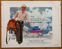 f276 JUNIOR BONNER half-sheet movie poster '72 cowboy Steve McQueen!