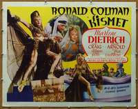 f281 KISMET style A half-sheet movie poster '44 Marlene Dietrich, Colman