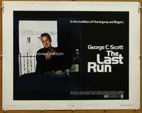 f294 LAST RUN half-sheet movie poster '71 George C. Scott, Tony Musante