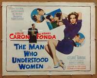 f323 MAN WHO UNDERSTOOD WOMEN half-sheet movie poster '59 Leslie Caron