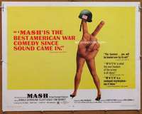 f332 MASH half-sheet movie poster '70 Robert Altman, Elliott Gould