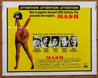 f333 MASH half-sheet movie poster R73 Robert Altman, Elliott Gould