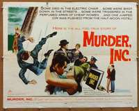 f347 MURDER INC half-sheet movie poster '60 Stuart Whitman, May Britt