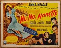 f374 NO, NO, NANETTE half-sheet movie poster '40 Anna Neagle, Mature