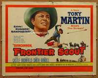 f414 QUINCANNON FRONTIER SCOUT half-sheet movie poster '56 Tony Martin
