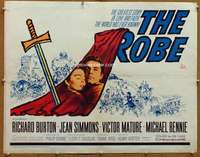 f422 ROBE half-sheet movie poster R63 Richard Burton, Jean Simmons