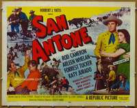 f021 SAN ANTONE style B half-sheet movie poster '53 Rod Cameron, Katy Jurado