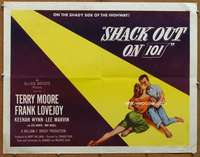 f441 SHACK OUT ON 101 style A half-sheet movie poster '56 Moore, Lee Marvin