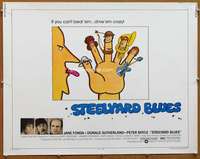 f466 STEELYARD BLUES half-sheet movie poster '72 Jane Fonda, Sutherland