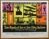 f490 THOSE MAGNIFICENT MEN IN THEIR FLYING MACHINES half-sheet movie poster '65