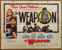 f523 WEAPON style A half-sheet movie poster '57 Steve Cochran, Liz Scott