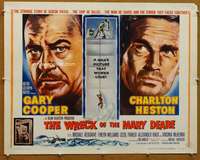 f537 WRECK OF THE MARY DEARE style A half-sheet movie poster '59 Gary Cooper