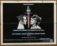 f540 WUSA half-sheet movie poster '70 Paul Newman, Joanne Woodward