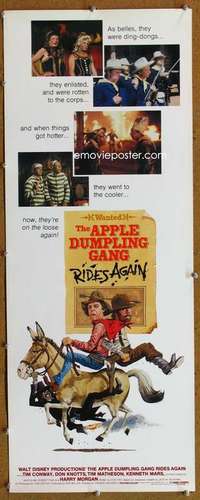 f562 APPLE DUMPLING GANG RIDES AGAIN insert movie poster '79 Knotts