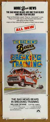 f567 BAD NEWS BEARS IN BREAKING TRAINING insert movie poster '77