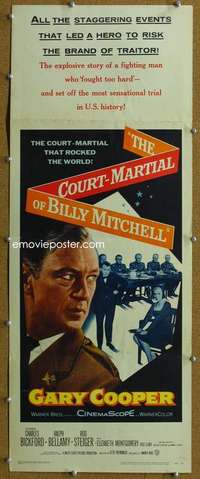 f619 COURT-MARTIAL OF BILLY MITCHELL insert movie poster '56 Cooper