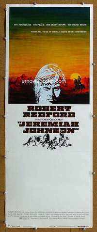 f706 JEREMIAH JOHNSON insert movie poster '72 Robert Redford, Pollack