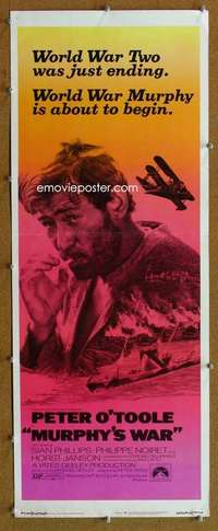 f761 MURPHY'S WAR insert movie poster '71 Peter O'Toole, WWII!