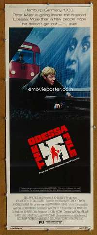 f781 ODESSA FILE insert movie poster '74 Jon Voight, Maximilian Schell