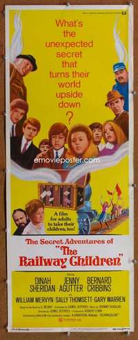 f825 RAILWAY CHILDREN insert movie poster '71 Sheridan, Jenny Agutter