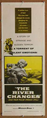 f839 RIVER CHANGES insert movie poster '56 torrent of human emotions!