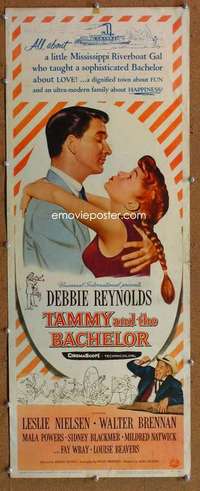 f906 TAMMY & THE BACHELOR insert movie poster '57 Debbie Reynolds