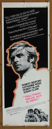 f910 TELL THEM WILLIE BOY IS HERE insert movie poster '70 Redford