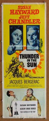 f922 THUNDER IN THE SUN insert movie poster '59 Susan Hayward