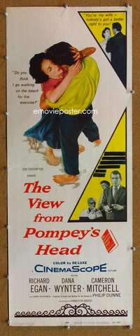 f941 VIEW FROM POMPEY'S HEAD insert movie poster '55 Dana Wynter