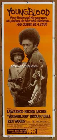 f959 YOUNGBLOOD insert movie poster '78 AIP blaxploitation!