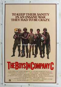 g288 BOYS IN COMPANY C linen one-sheet movie poster '78 Vietnam War!