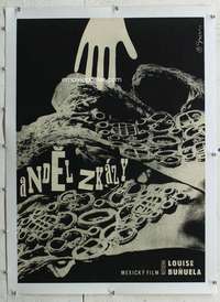 g072 EXTERMINATING ANGEL linen Czech 22x32 movie poster '62 Luis Bunuel
