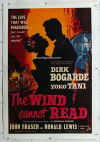 g550 WIND CANNOT READ linen English one-sheet movie poster '60 Bogarde, Tani