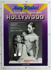 g079 HEAT linen German movie poster '72 Andy Warhol, Joe Dallesandro